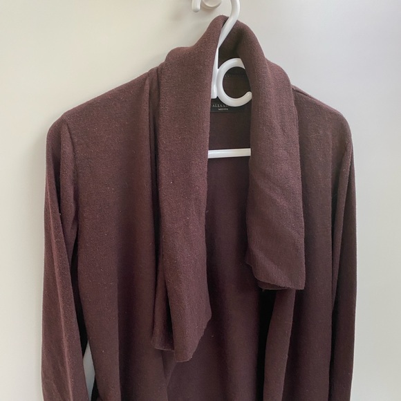 All Saints Wool Cardigan Women’s Size Medium Maroon - Picture 2 of 10